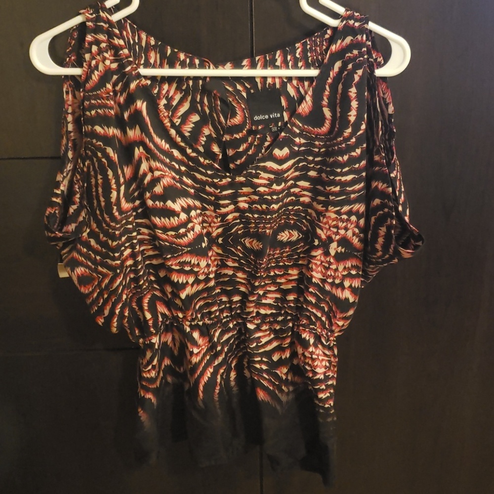 Dolce Vita Silk Open Back Top XS